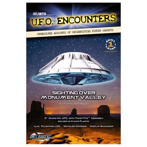 Monument Valley UFO Clear 5-Inch Model Kit with Light